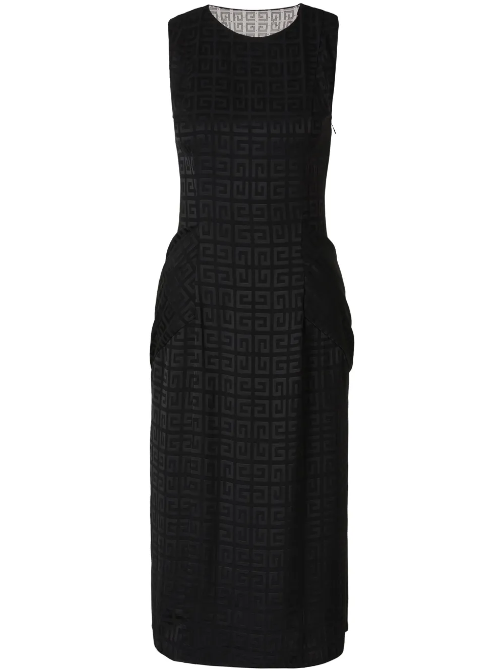 

Платье с драпировкой Givenchy, черный
