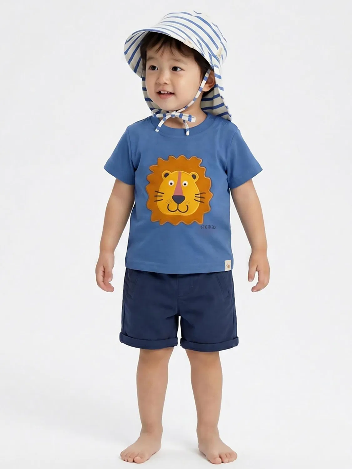 Sigikid Рубашка T-Shirt Tiger & Löwe синего цвета — фото 3