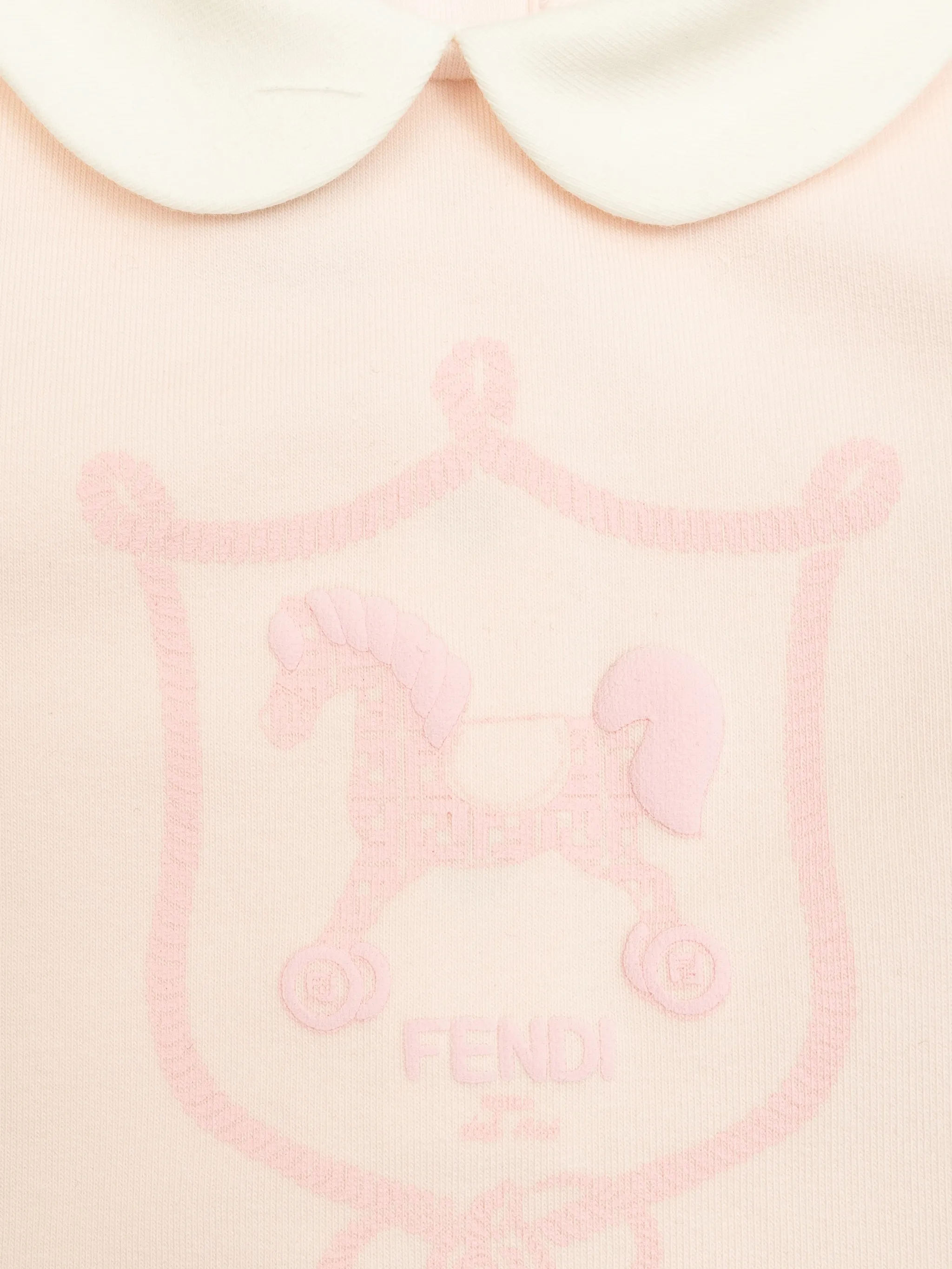Детский комплект с воротничком от Питера Пэна Fendi Kids, розовый — фото 3