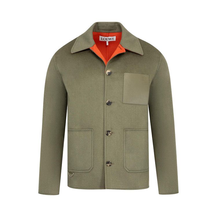 

Куртка Loewe Wool Workwear Jacket, Green/Orange