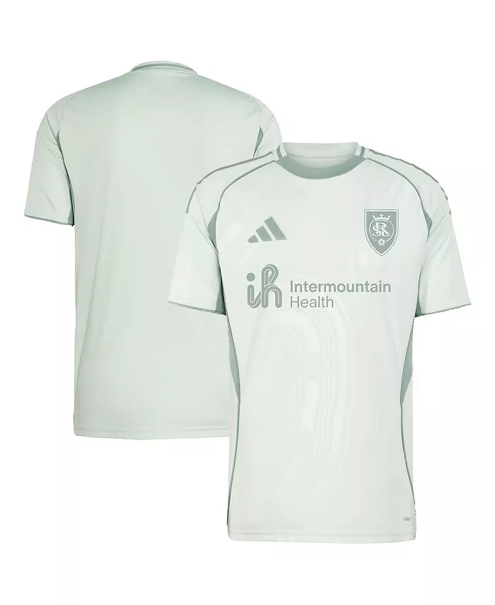 

Мужская светло-зеленая предматчевая футболка Real Salt Lake 2025 One Planet adidas