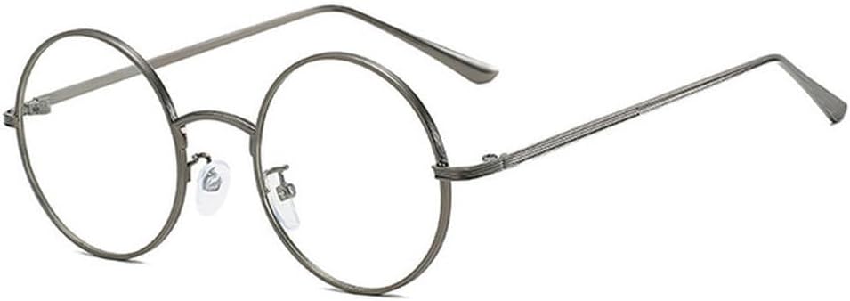 

Классические мужские круглые солнцезащитные очки для женщин в металлической оправе с защитой от УФ-излучения UV400. Модные очки для мужчин и женщин MTZJH, Gun Grey-clear