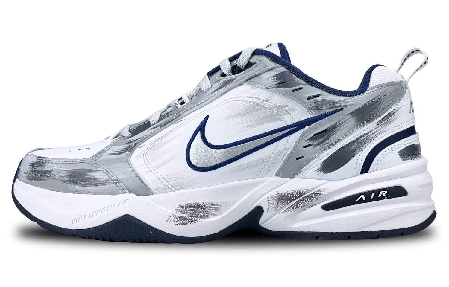 Nike Air Monarch 4 Abrasion Resistant Low top Chunky Sneakers Unisex Gray White — фото 2