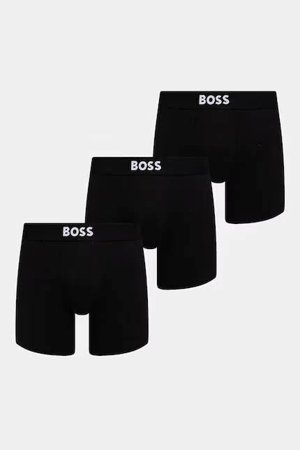 Боксеры из эластичного хлопка BoxerBr 3P ONE BOSS, черный