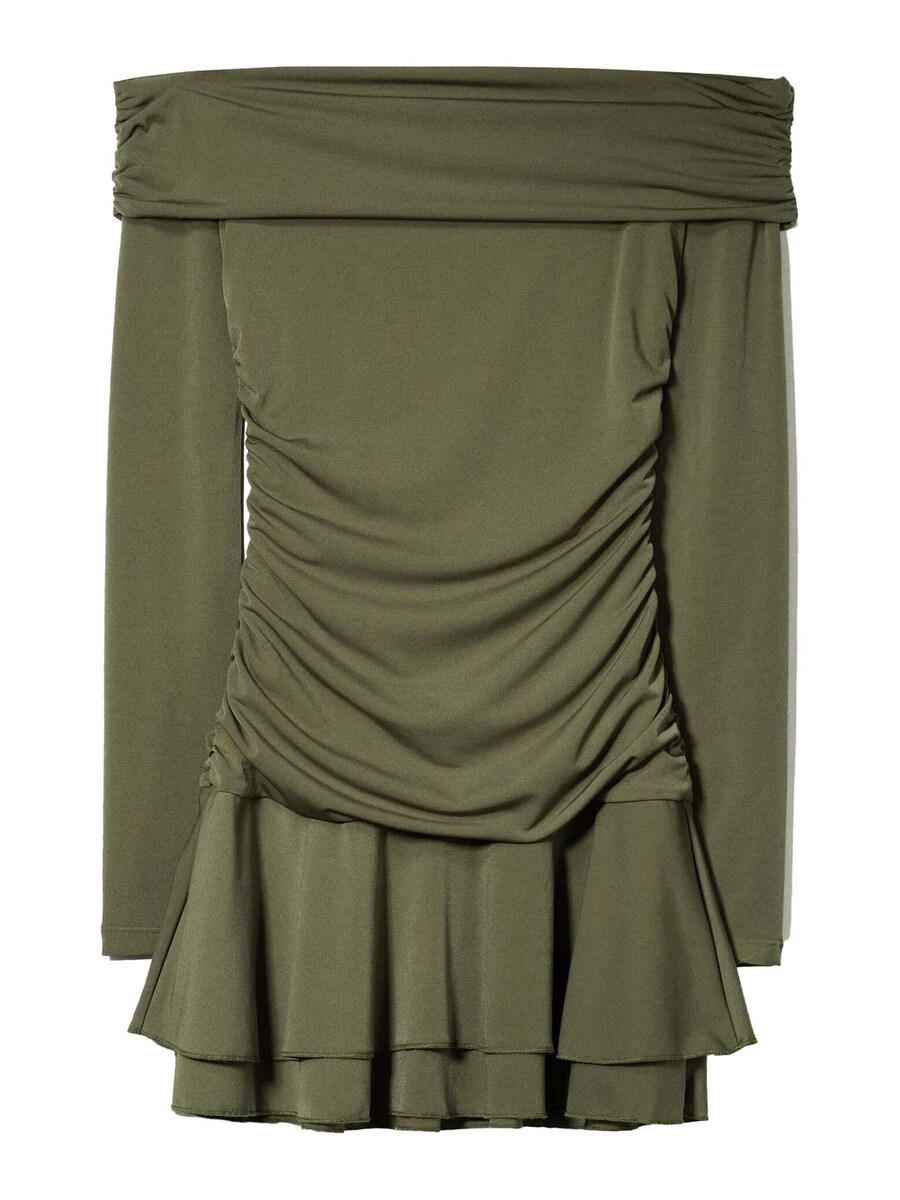 

Платье Bershka, хаки