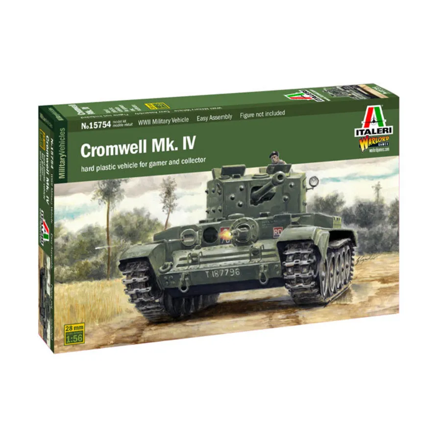 

Кромвель Мк. IV (Великобритания), Military Vehicles - WWII, Bolt Action Compatible (28mm) (1:56) (Italeri-Warlord)