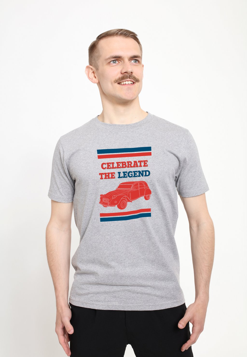 

Футболка с принтом CITROEN CELEBRATE THE LEGEND Henry Tiger, цвет Heather Grey