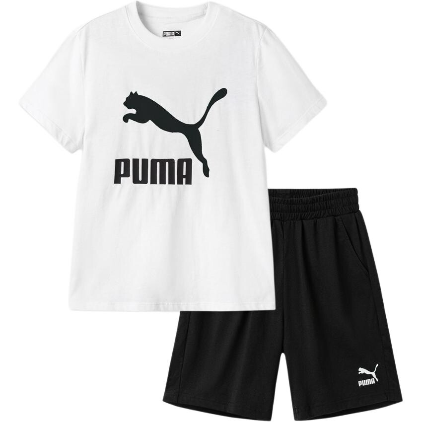 

GS Повседневная спортивная одежда Puma, белый/черный