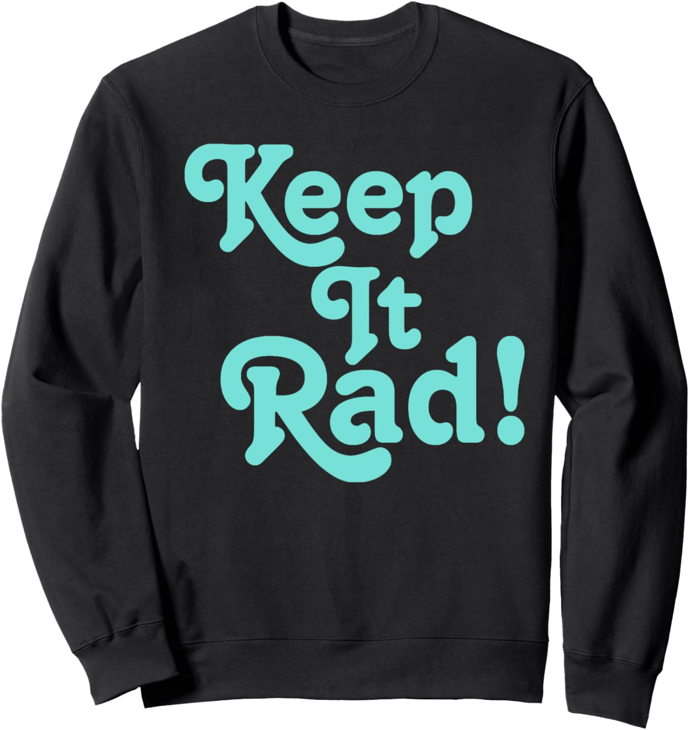 

Keep It Rad! Винтажная забавная толстовка в стиле хипстер 60-х с типографическим рисунком Festy Rave Tees, черный