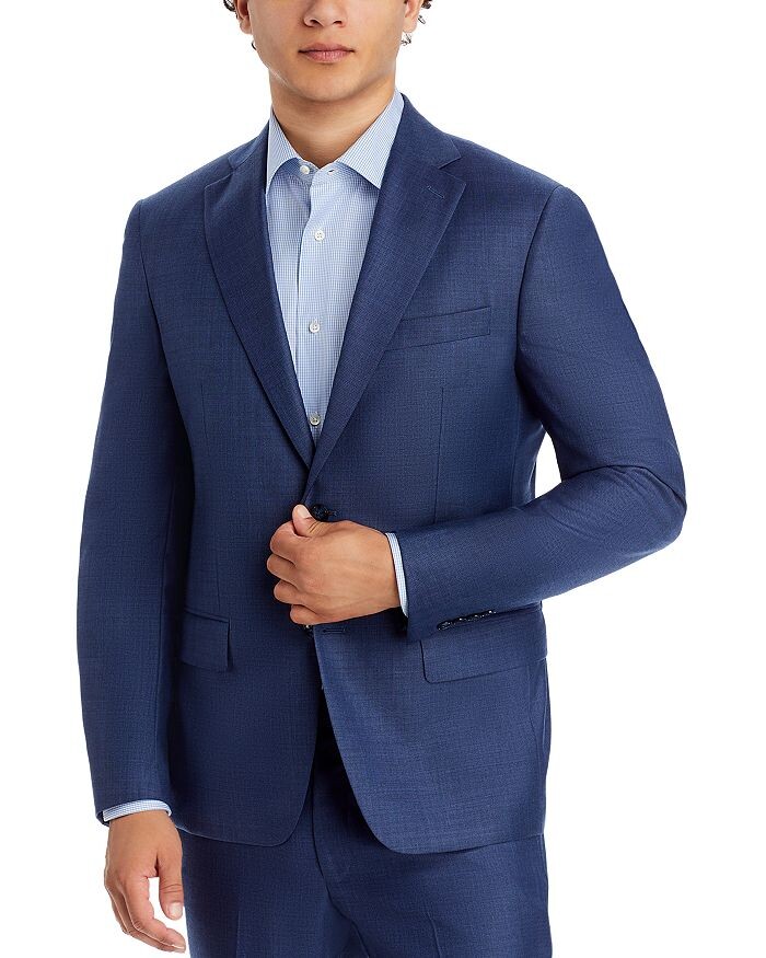 

Пиджак современного кроя Robert Graham Sharkskin, синий