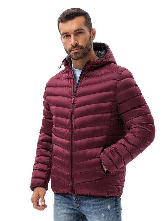 

Зимняя куртка regular fit Ombre, бургундия