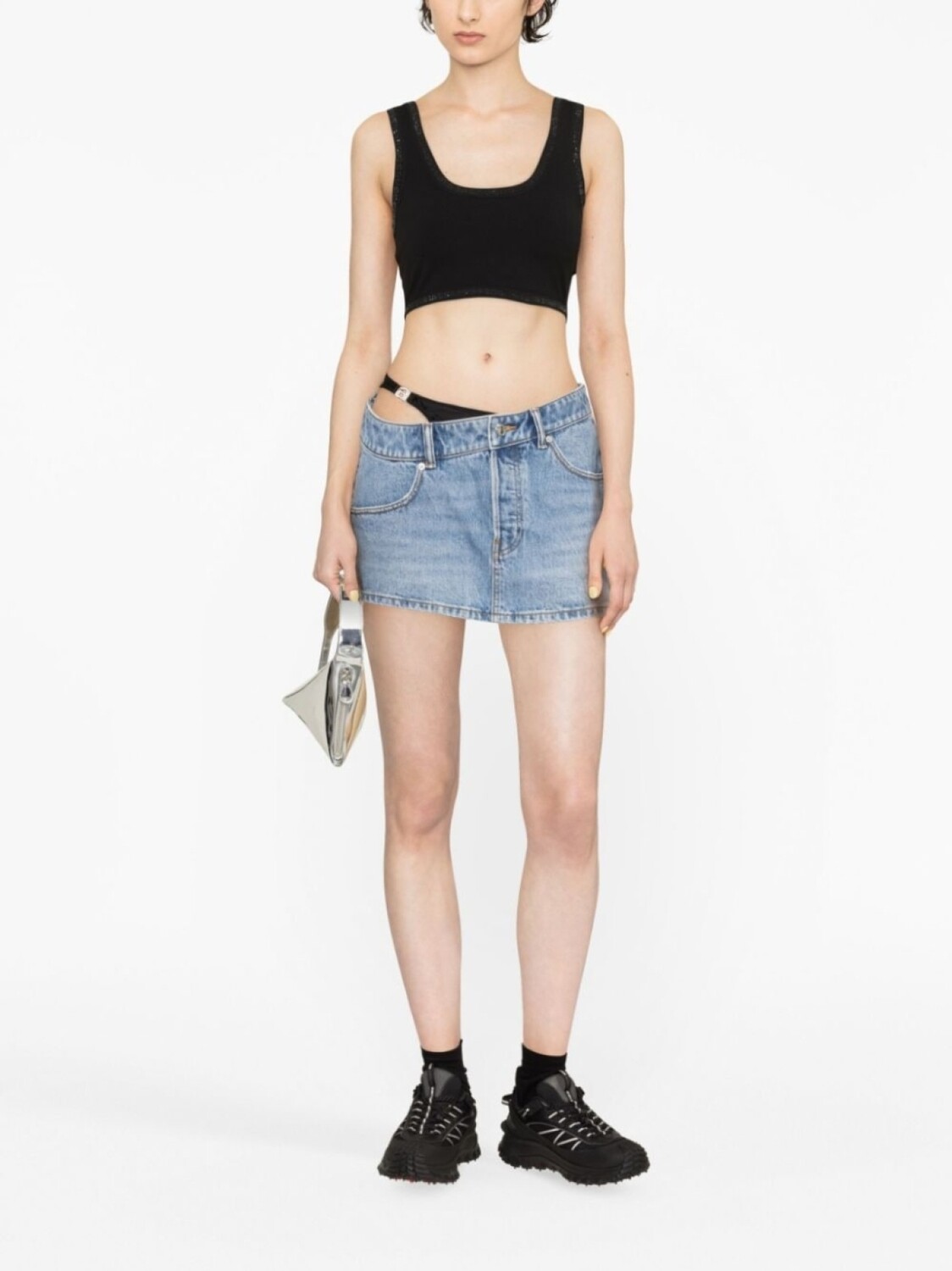 

Alexander Wang джинсовая юбка асимметричного кроя, синий