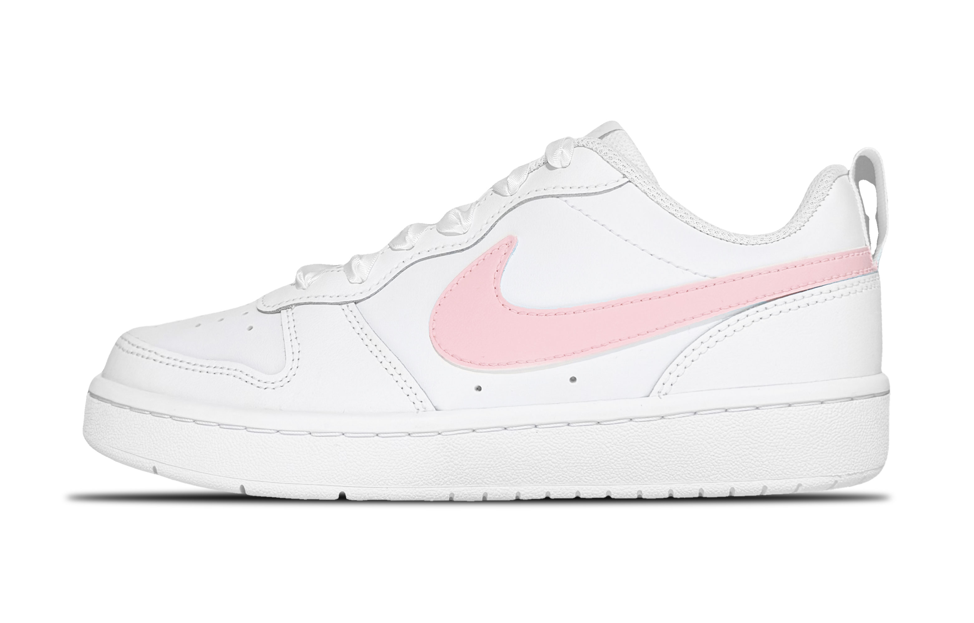 

Низкие детские кроссовки для скейтбординга Court Borough для подростков Nike, белый/розовый