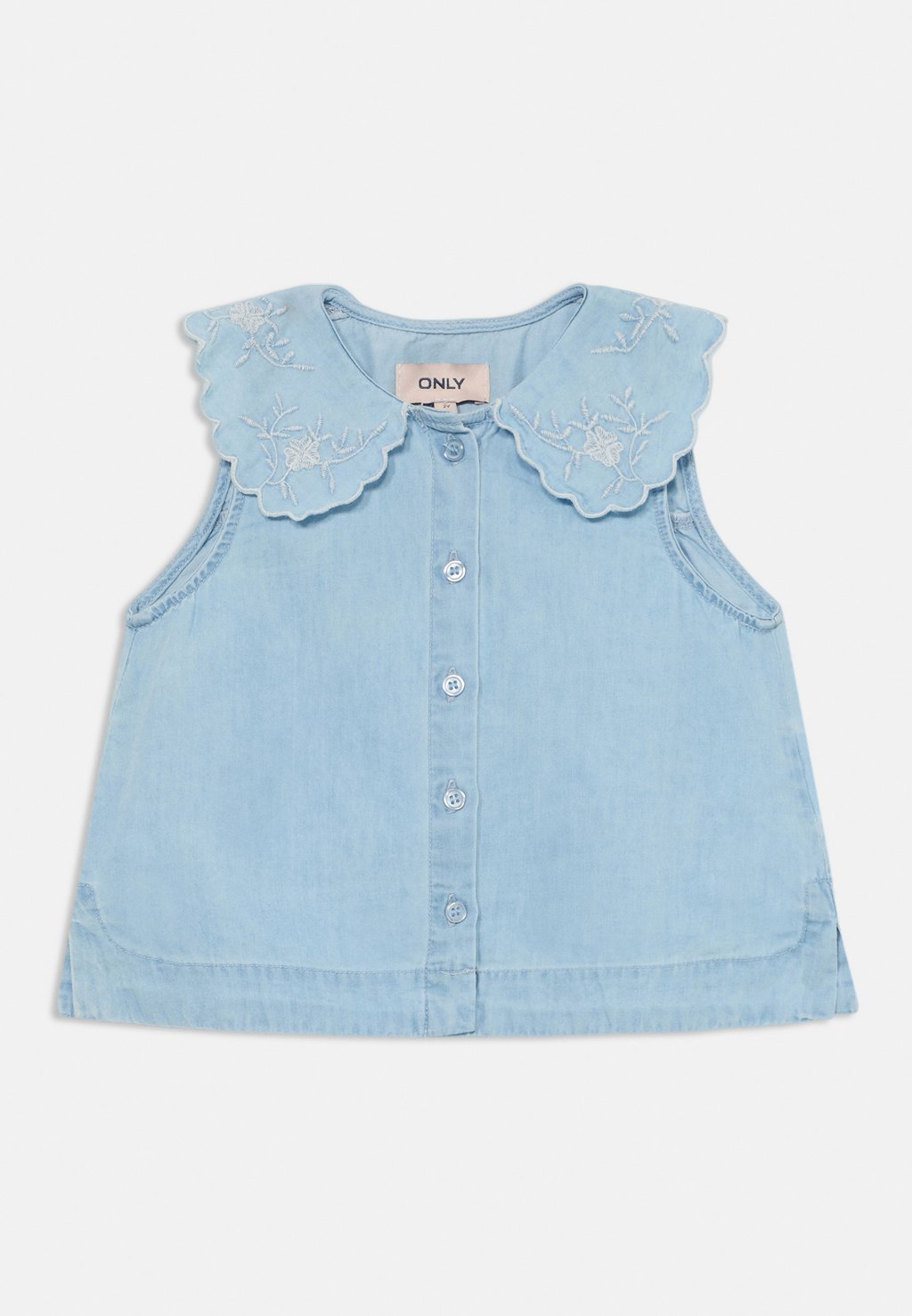 

Рубашка KMGBEA EMBROIDERY COLLAR ONLY MINI, цвет Light Blue Denim