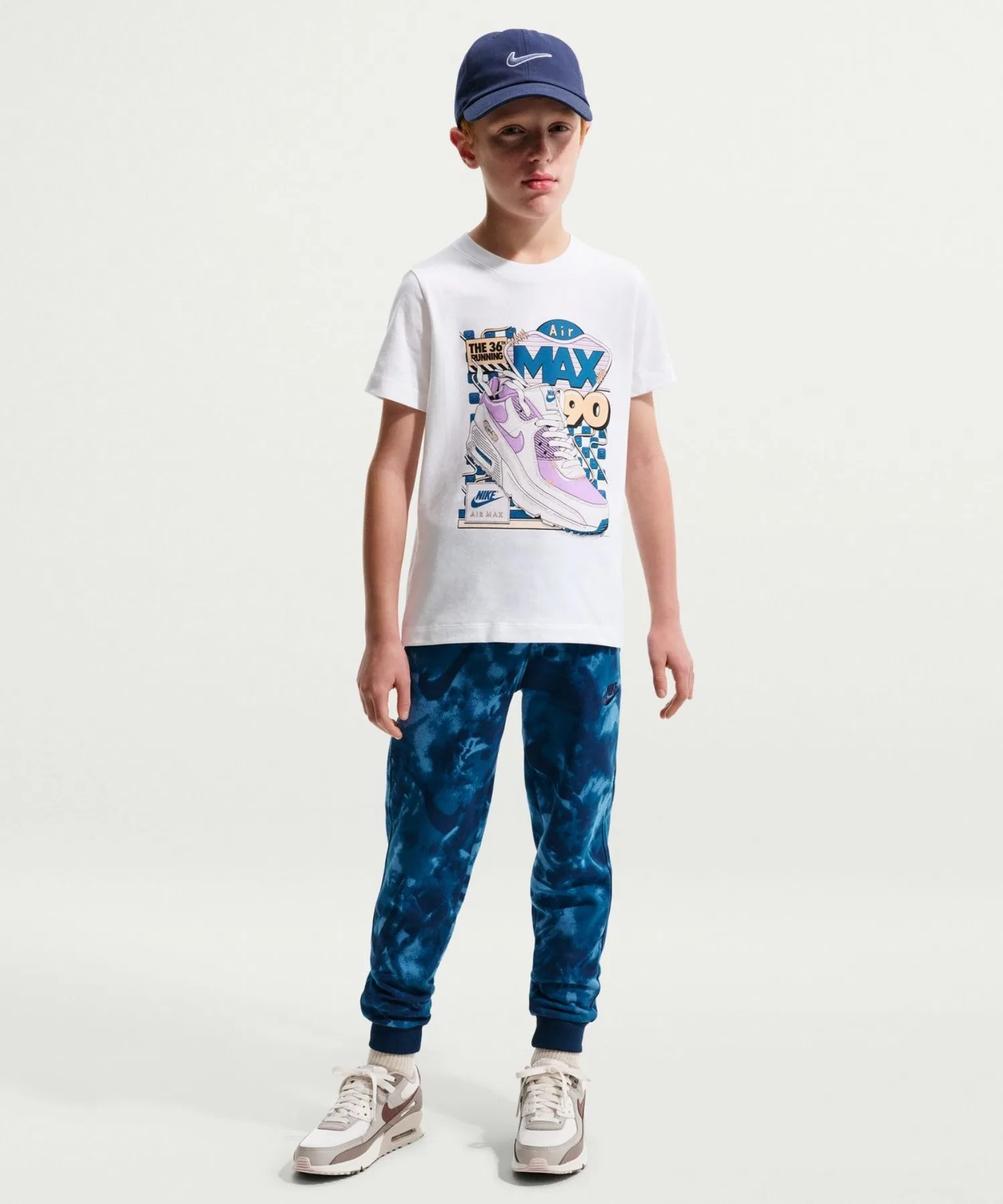 Детская футболка NIKE Air Max 90 белая — фото 4