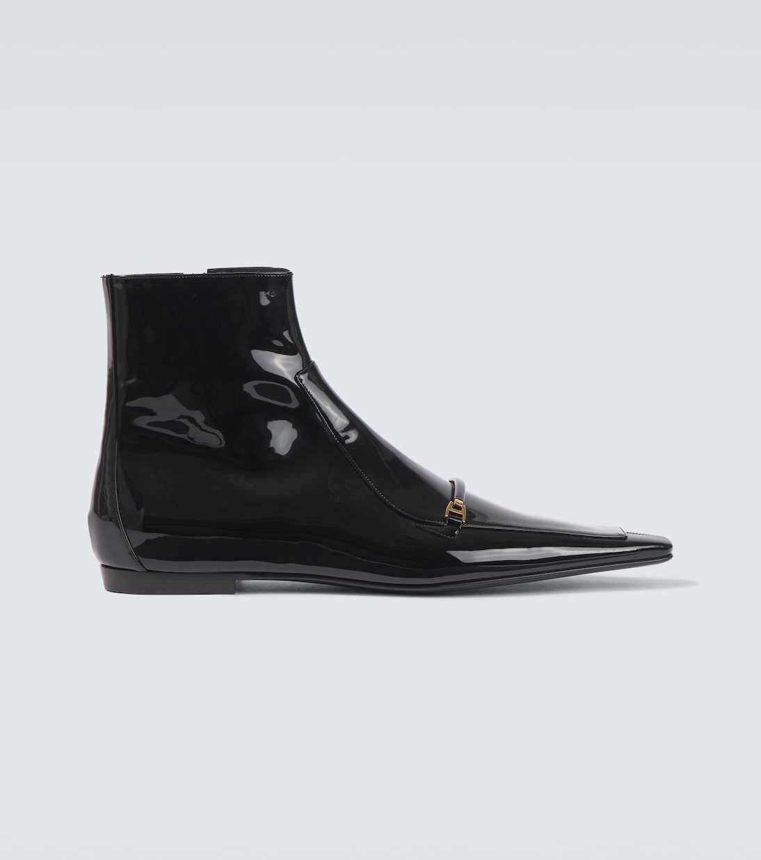 

Ботинки Milton из лаковой кожи Saint Laurent, нуар
