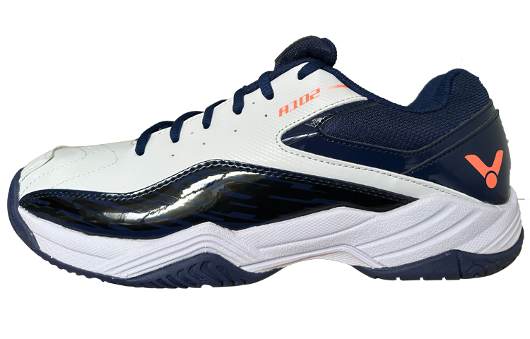 

Victor ВИКТОР Противоскользящие амортизирующие износостойкие низкие кроссовки для бадмнитона унисекс белый синий - белый, цвет White