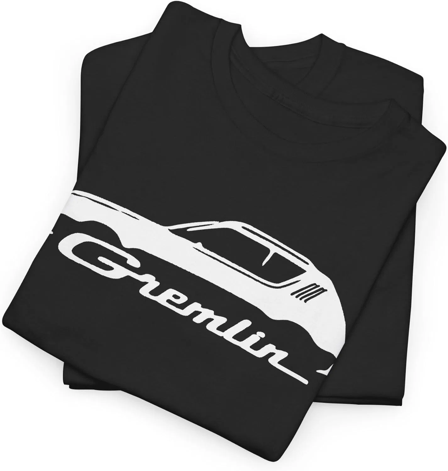 Футболка унисекс с изображением классического американского автомобиля Gremlin из плотного хлопка — фото 3