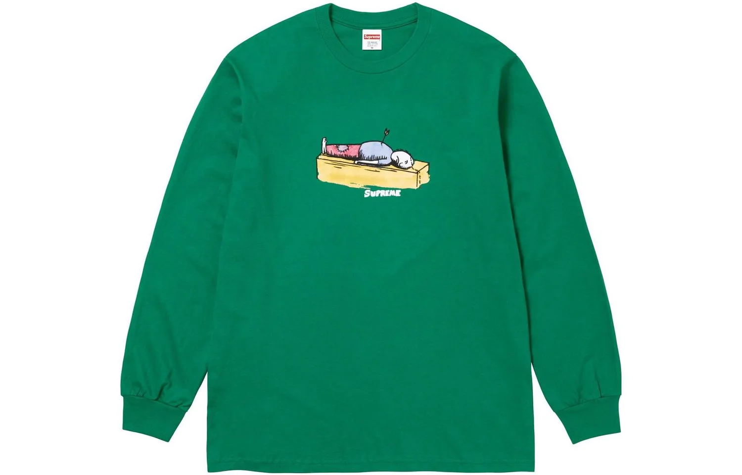 Футболка с длинным рукавом Neil Blender Arrow Supreme, Green/Light Pine
