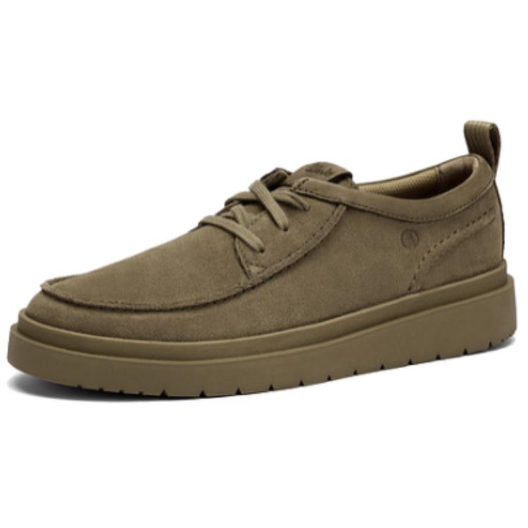 Clarks Повседневные кожаные туфли мужские серые — фото 2