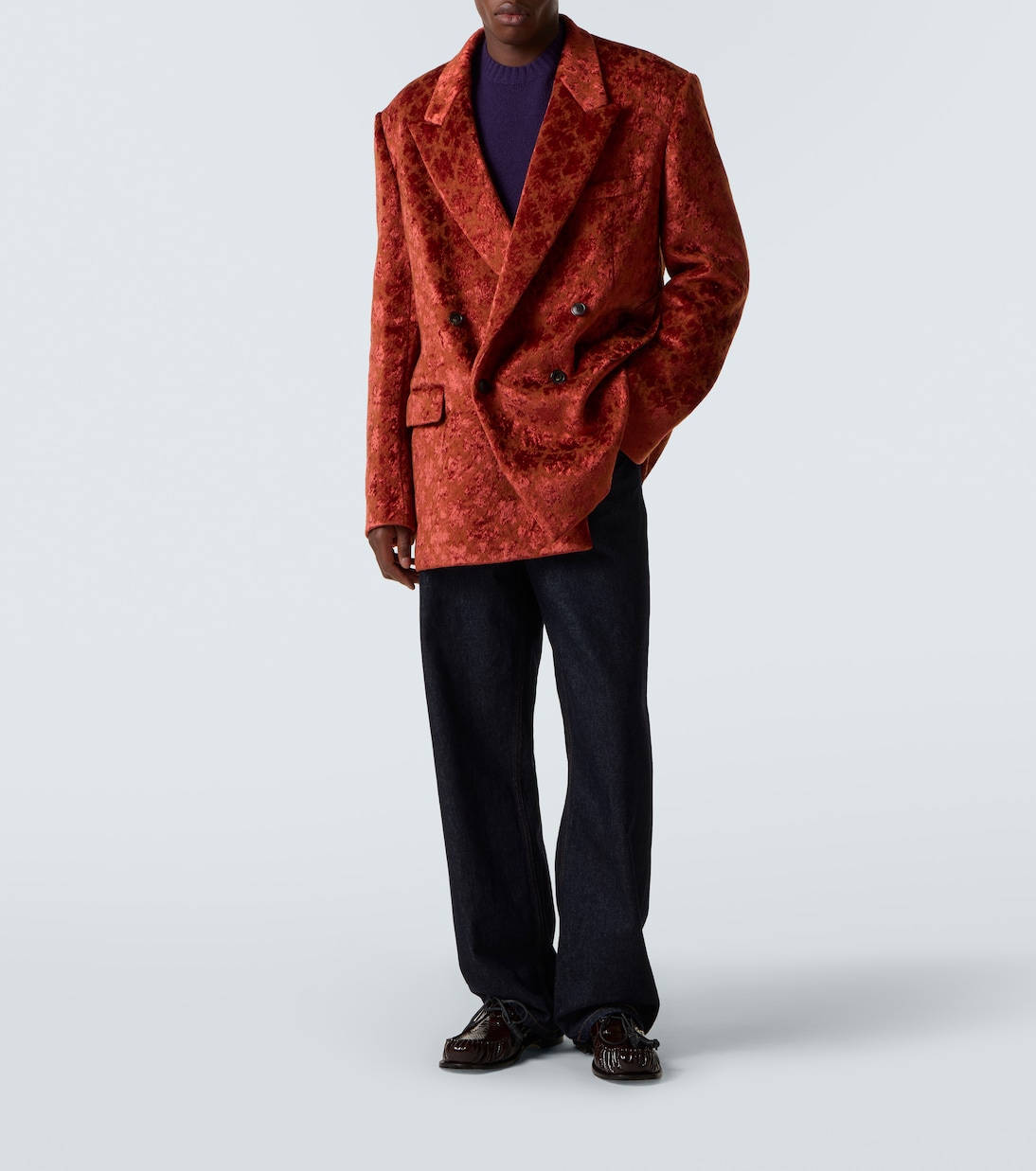 Туфли-лодочки из лакированной кожи Dries Van Noten, темно-коричневый — фото 2