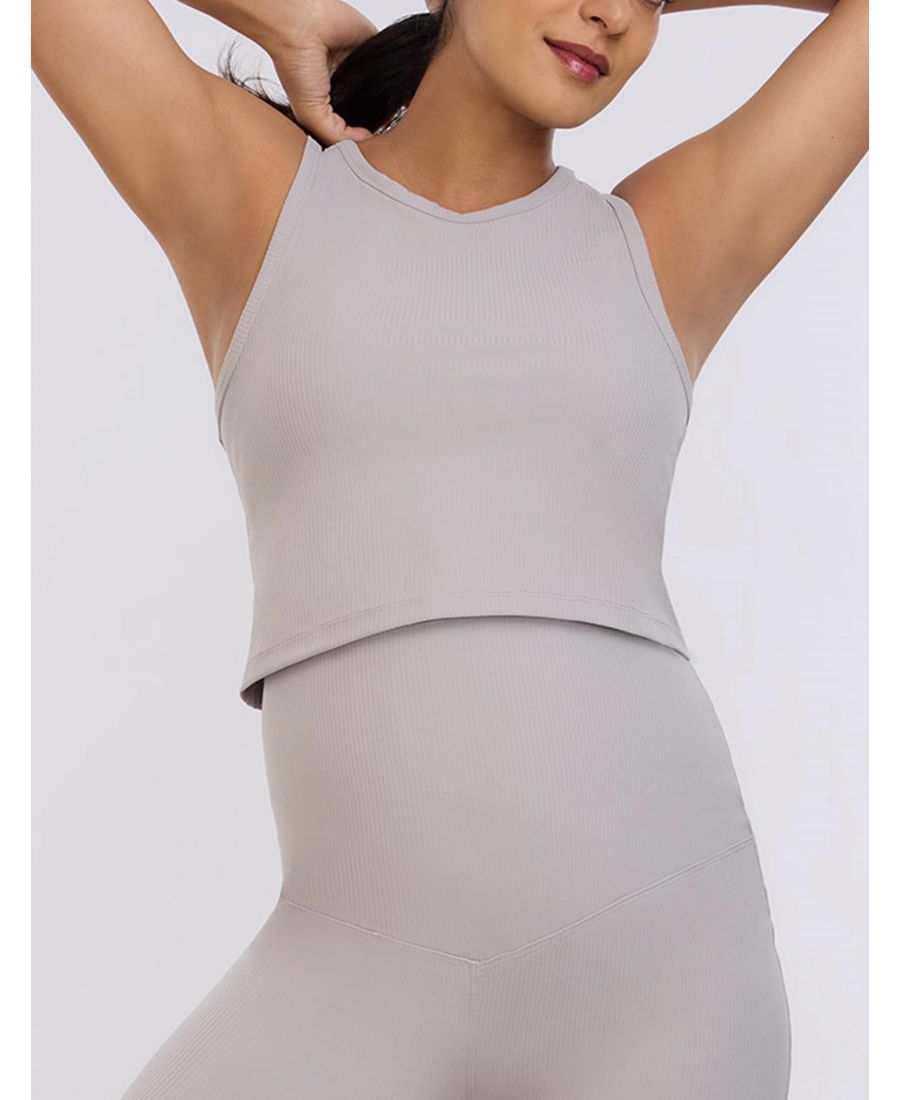 

Укороченная майка с круглым вырезом и спинкой-борцовкой для беременных - Материнство Motherhood Maternity, Opal