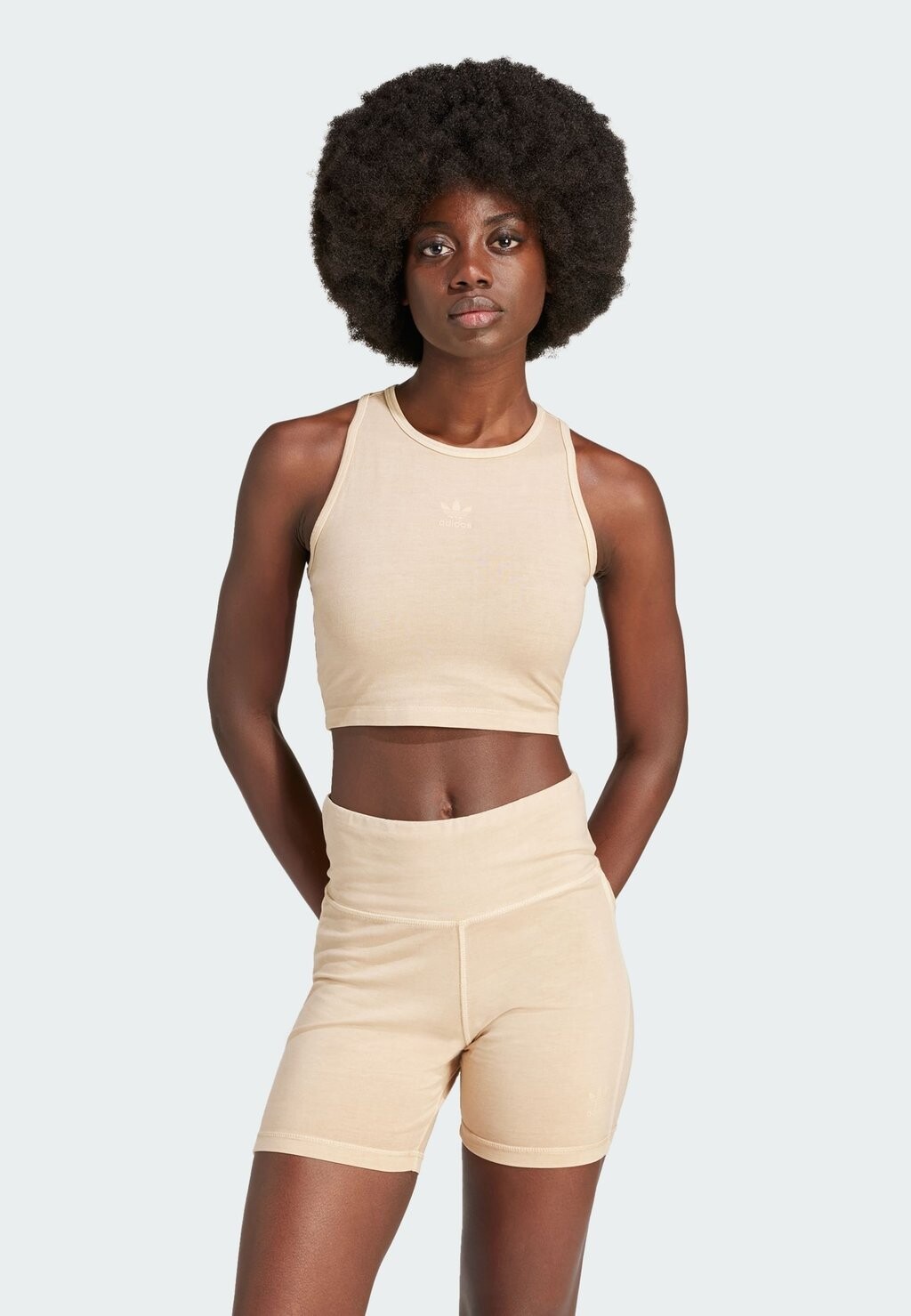

Топ ESSENTIALS CROP TANK adidas Originals, цвет magic beige