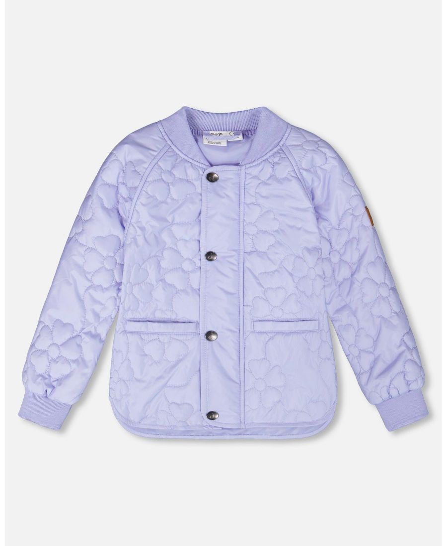 

Стеганая куртка для девочек на межсезонье, лавандового цвета - для малышей/детей Deux par Deux, Lavender
