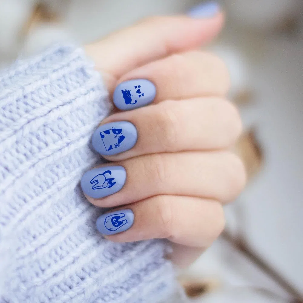 Трафареты для стемпинга PH PandaHall Animal Nail Art 3 шт. Ph Pandahall — фото 4