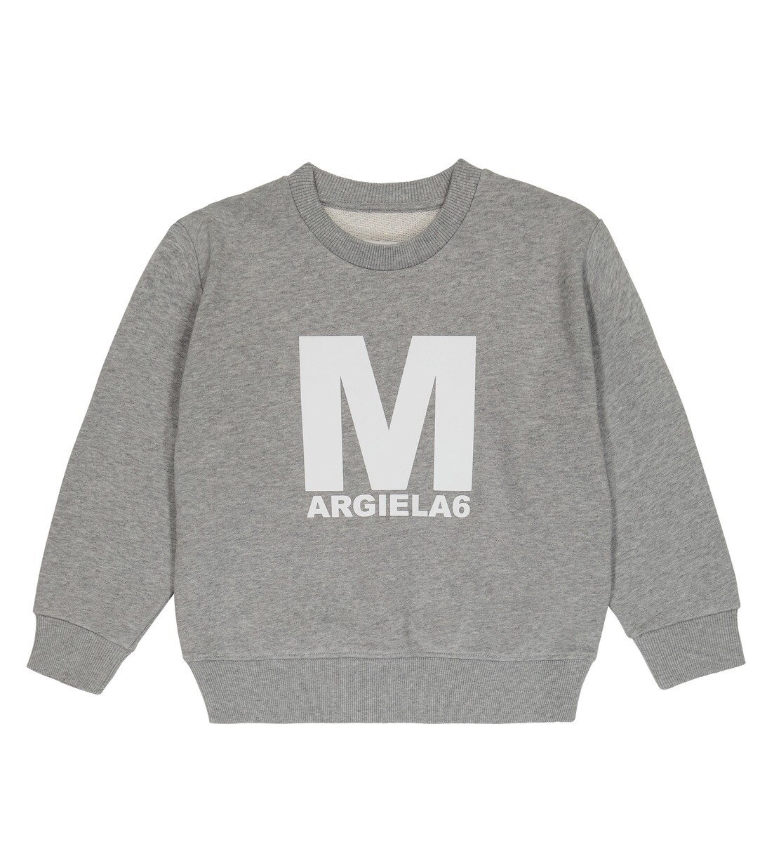 

Толстовка из хлопкового джерси с логотипом MM6 Maison Margiela, серый