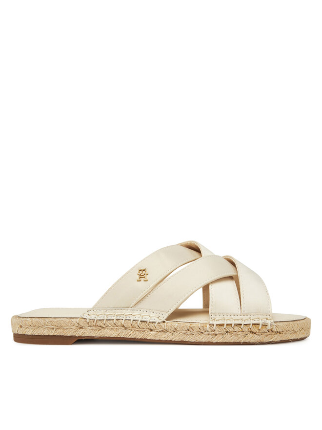 Эспадрильи Satin Espadrille Mule FW0FW08502 Tommy Hilfiger, бежевый