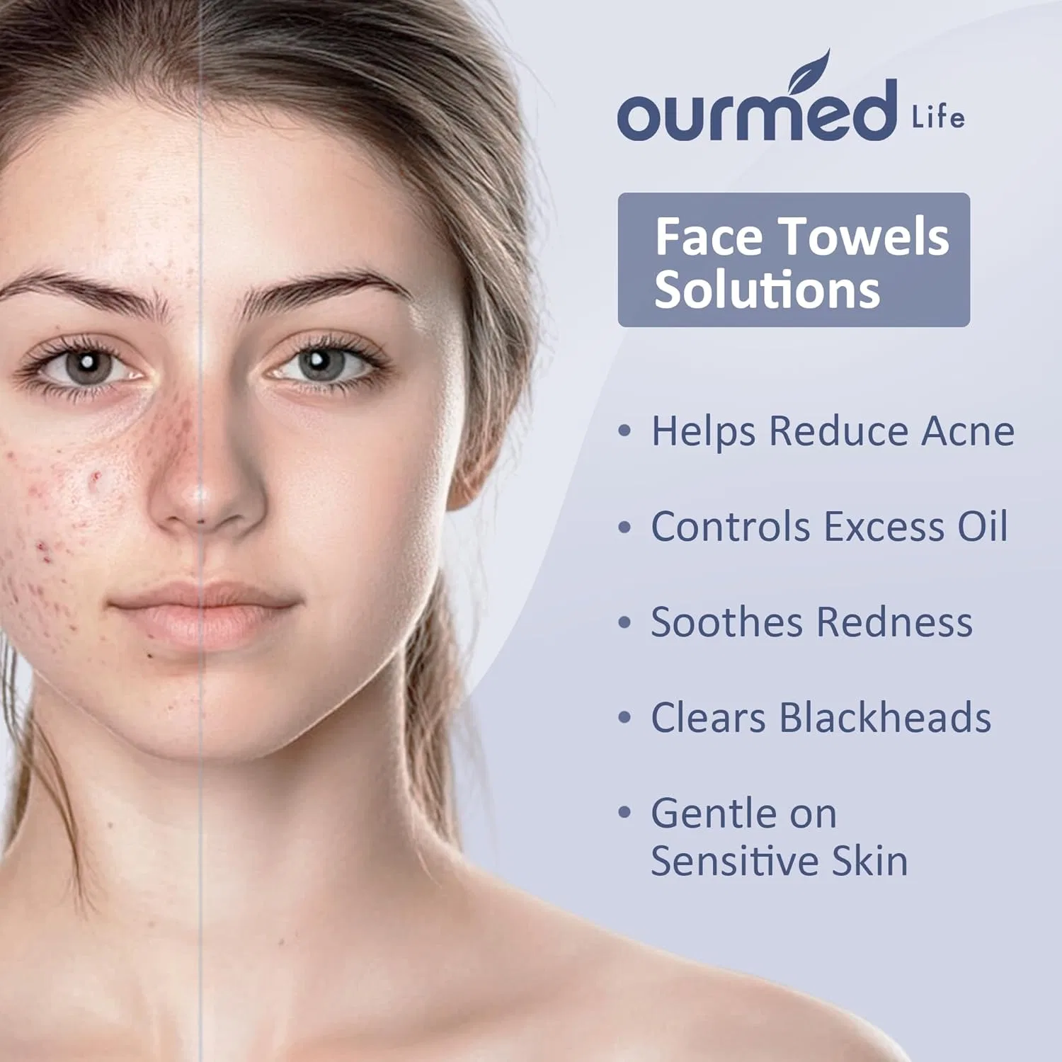 Биоразлагаемые салфетки для умывания Ourmed Life, 300 шт. Ourmed Life — фото 3