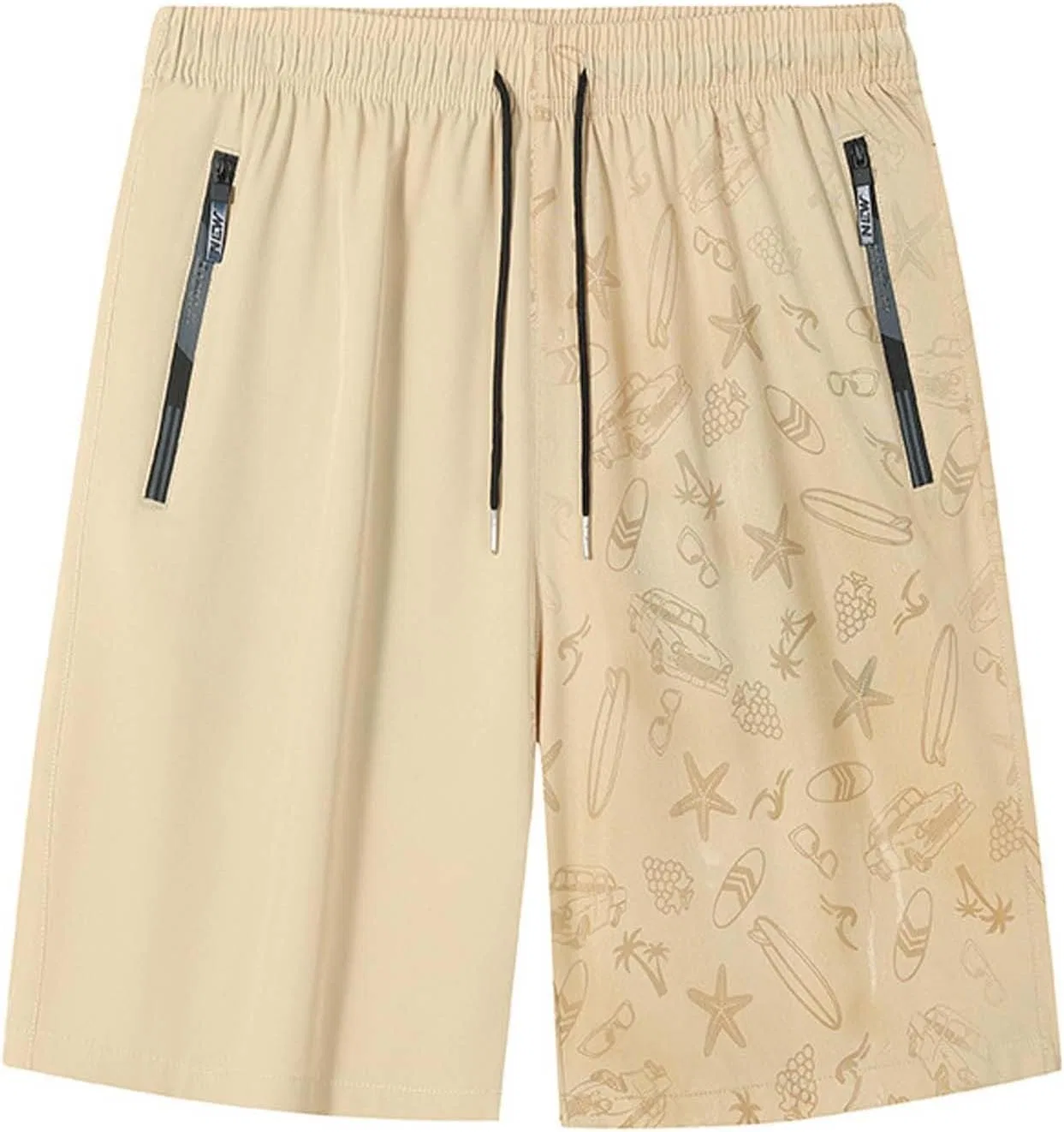 Шорты активные Ice Silk Stretch Quick-Dry, C17 Beige (water Effect)
