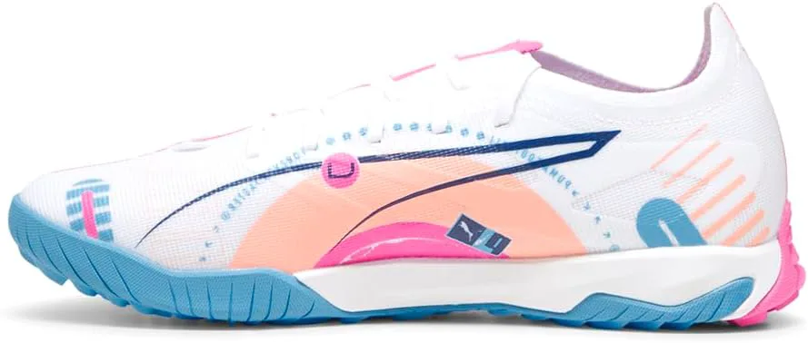 Мужские футбольные бутсы PUMA Ultra 5 Match Vol. Up Turf - белые, белый — фото 3