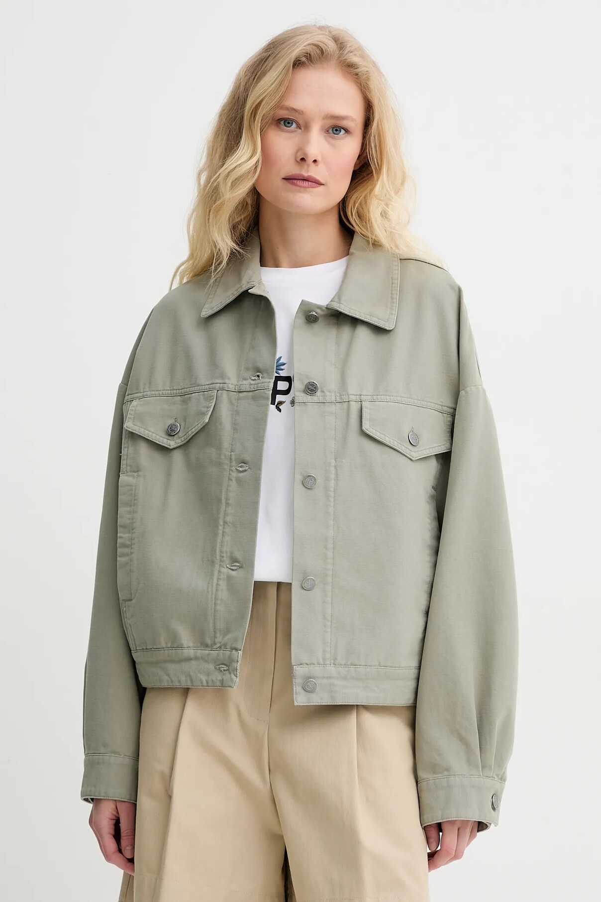 

Куртка-блузон из хлопка A.P.C., зеленый