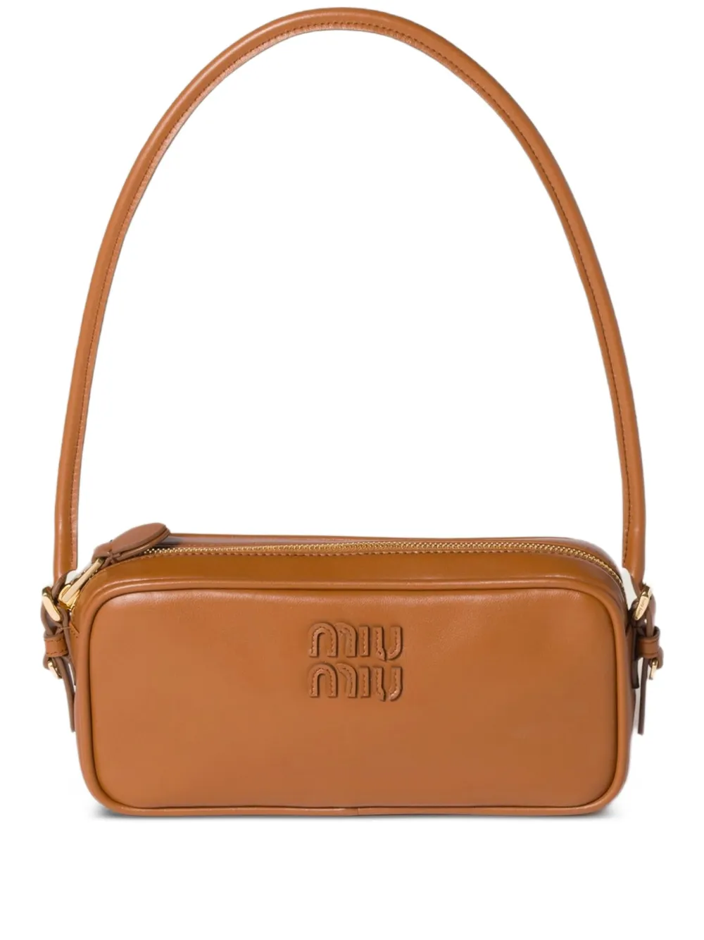 

Мини-сумка с логотипом MIU MIU, коричневый