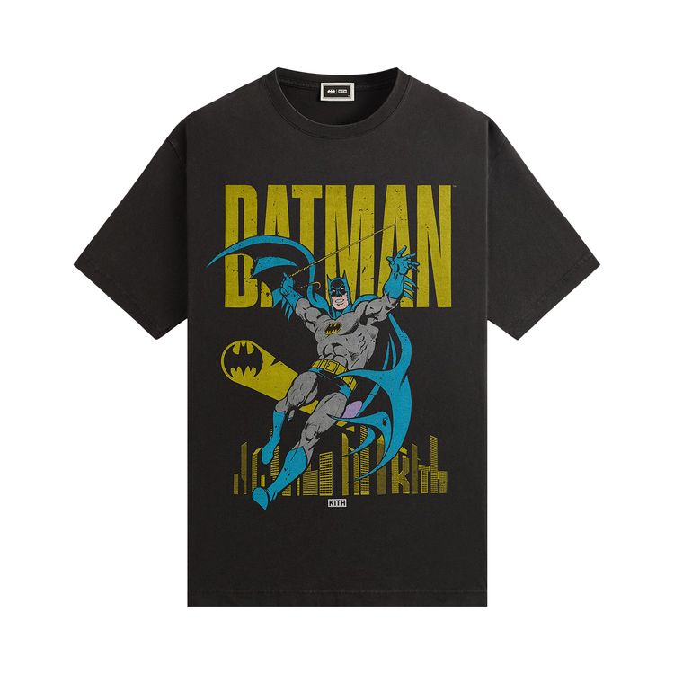 

Футболка Kith x Batman Classic Vintage Tee 'Black', черный