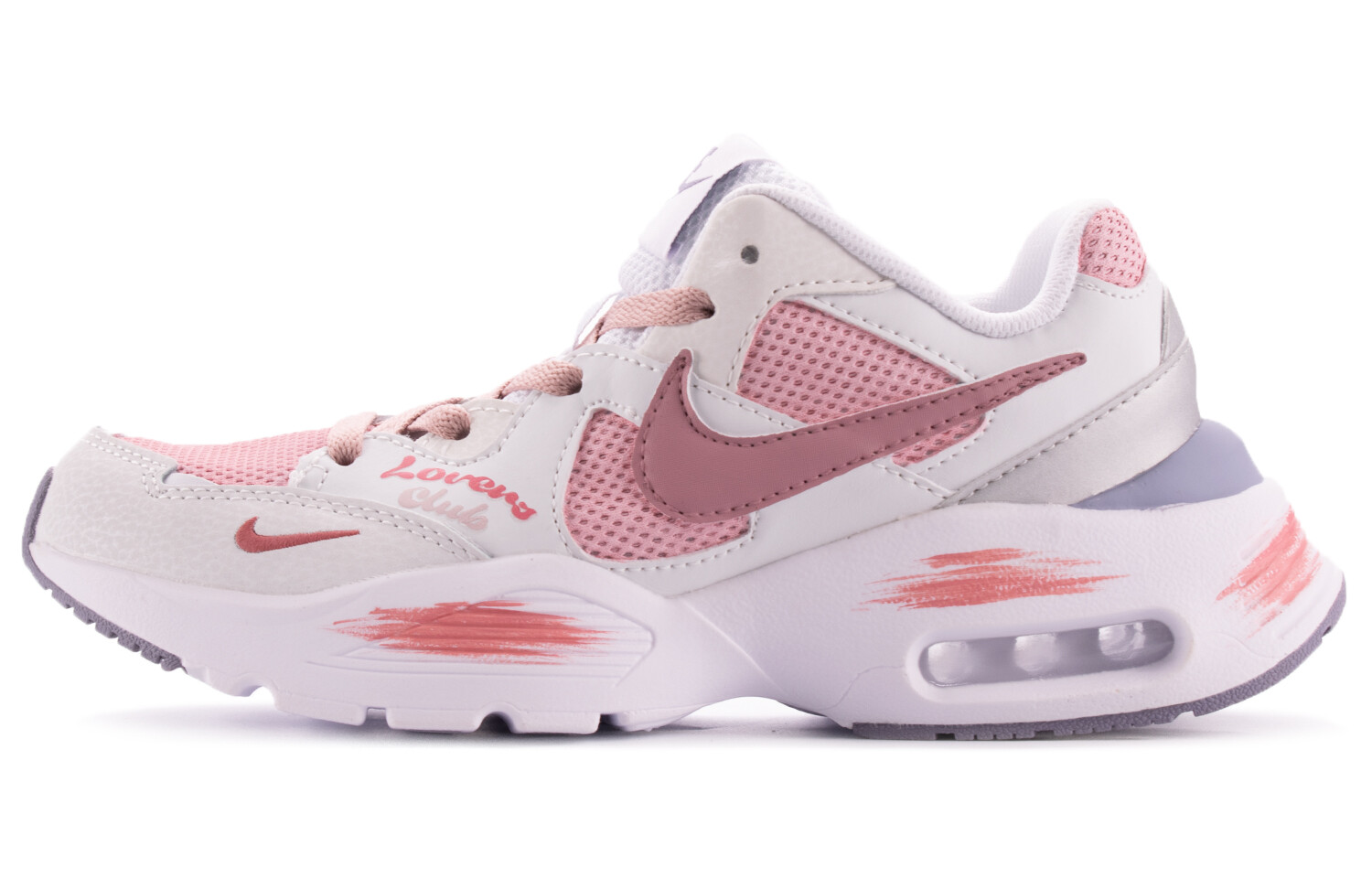 

Кроссовки Air Max Fusion женские с низким верхом, белый/розовый/синий Nike