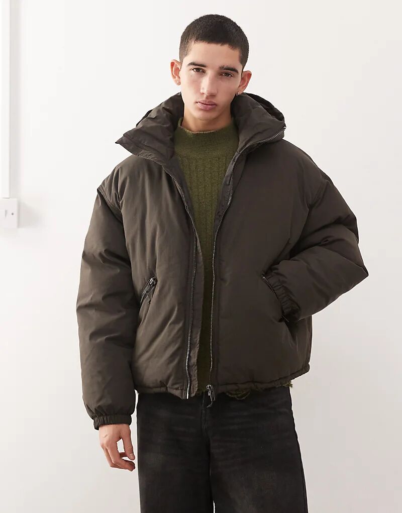 

Куртка-бомбер Weekday Floyd шоколадно-коричневого цвета