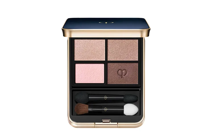 Clé De Peau Beauté Палетка теней для век Light Illusion Shimmer с 4 оттенками для легкого контурирования, #08 Twilight Warm Orange — фото 2
