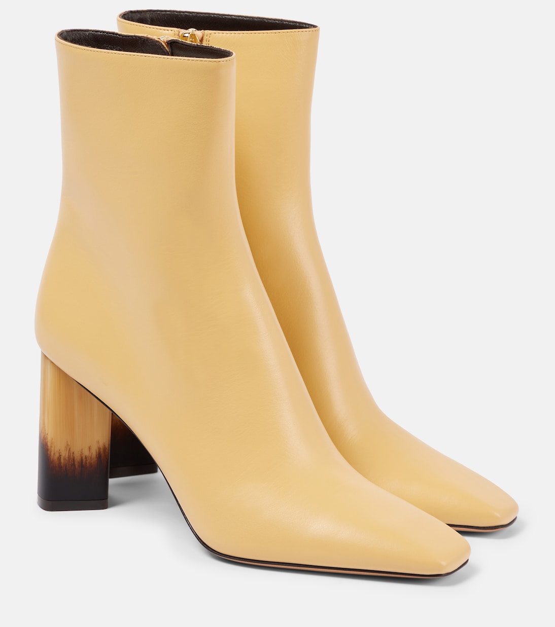 Кожаные ботильоны Georgia Chloé, Sandy Brown