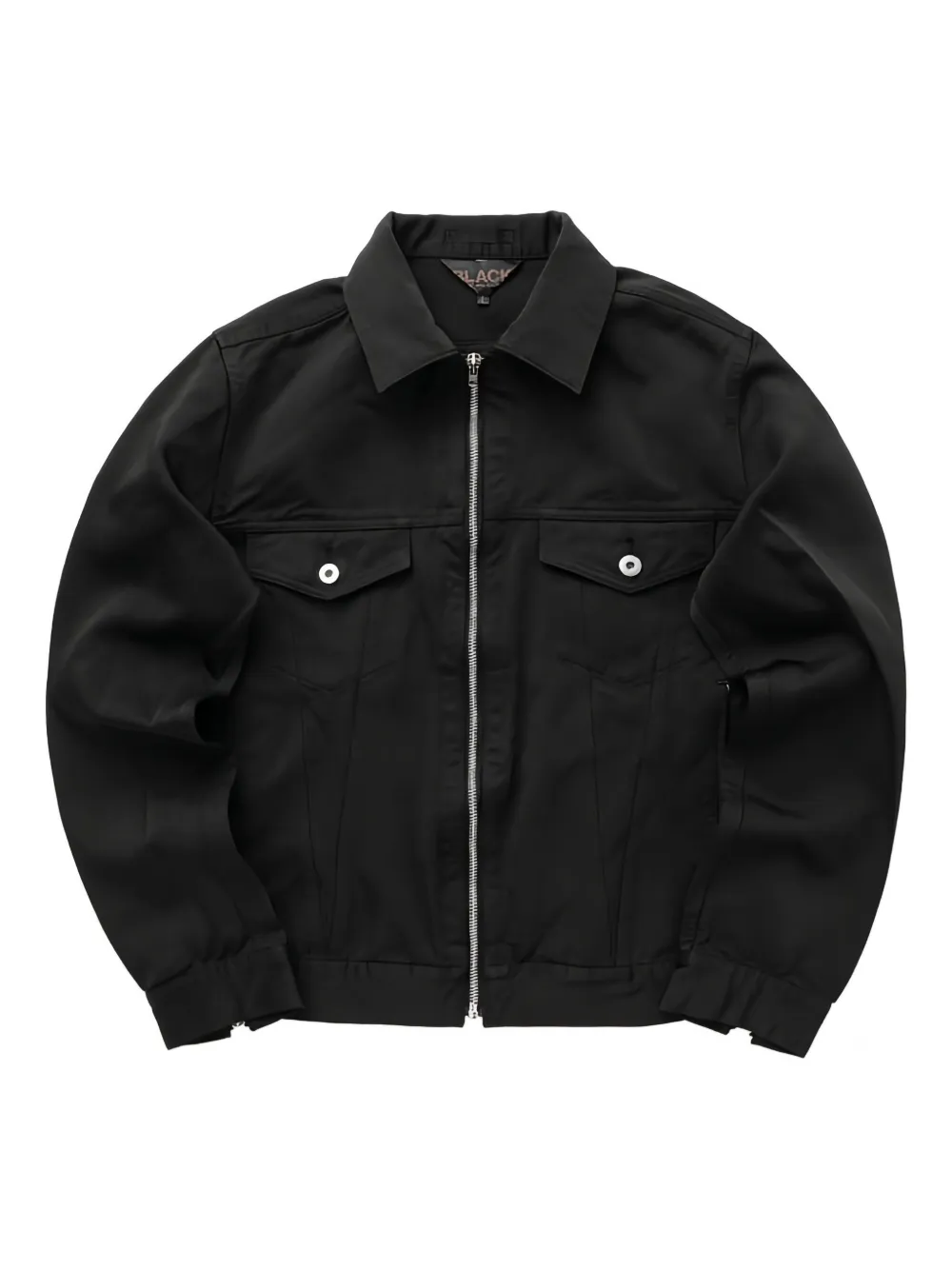 

Куртка-рубашка на молнии Black Comme Des Garçons, черный
