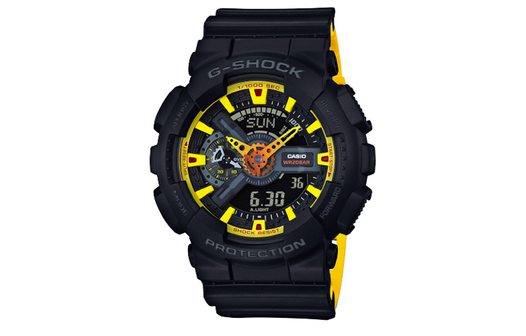

CASIO Часы Men Liquid Crystal/Analog Dual Display Series Black Watch GA-110BY-1A