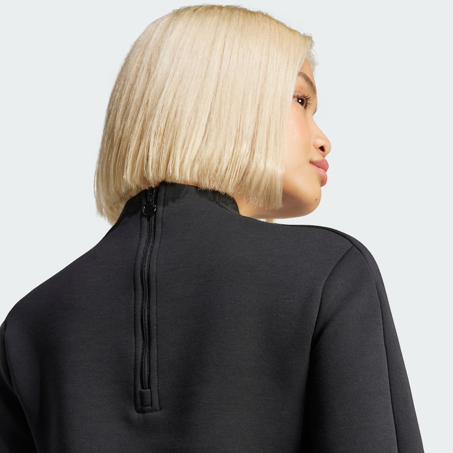 Толстовка ADIDAS ORIGINALS Structured Interlock Long Sleeve, черный — фото 4