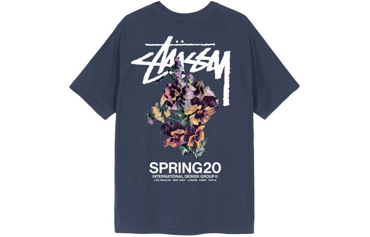 

Футболка унисекс Stussy, темно-синий