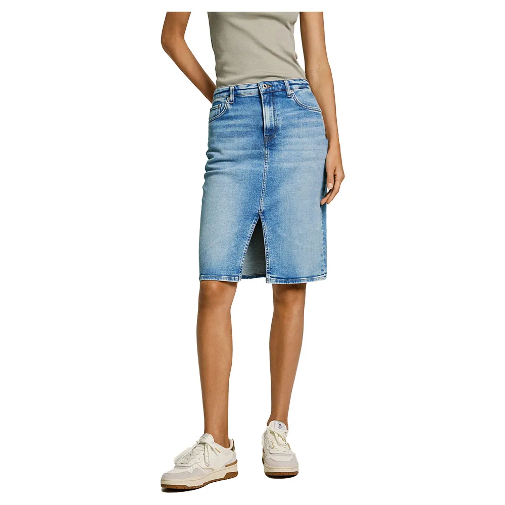 

Юбка Pepe Jeans PL901182 midi, синий