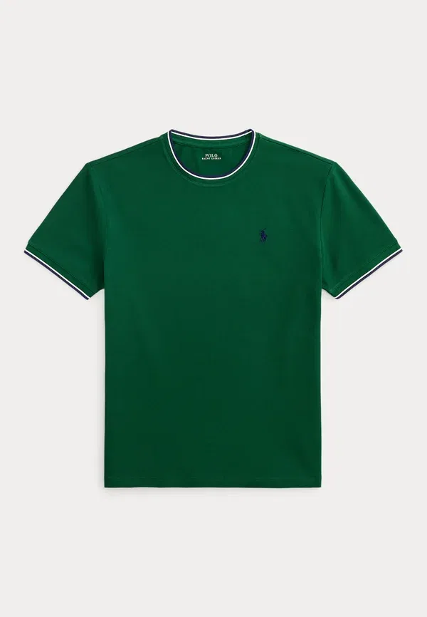 Футболка Polo Ralph Lauren Classic Fit Stretch Mesh, новый лес — фото 4