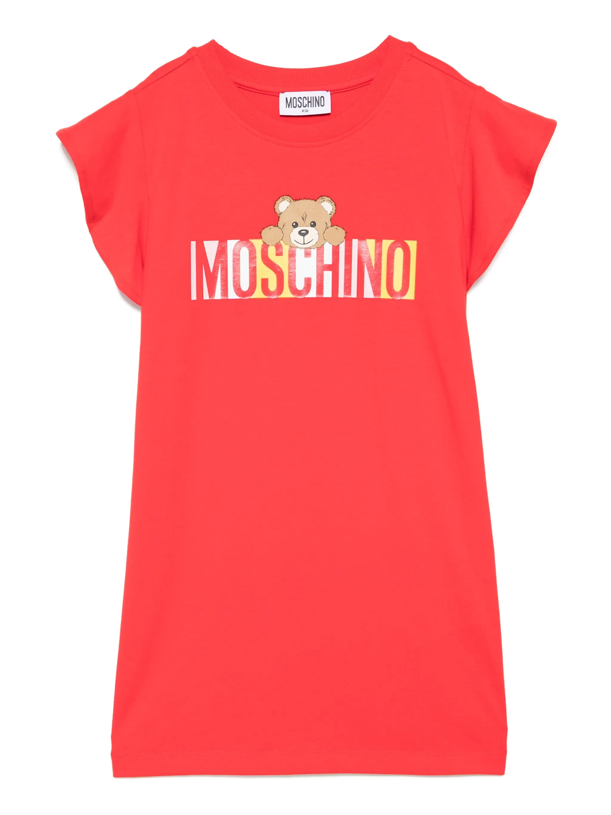 

Платье с логотипом Moschino Kids, красный