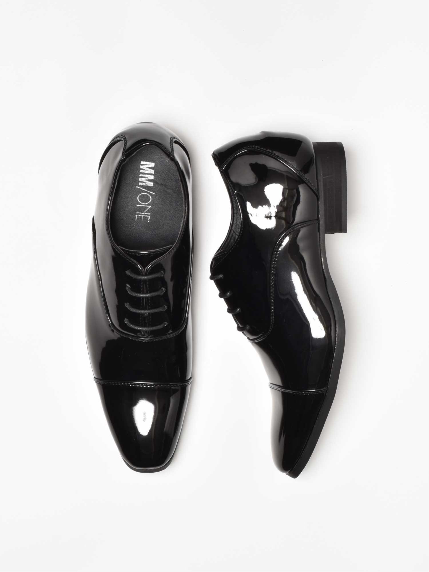 Туфли Secret Shoes/Straight Tip Mm/One, Black enamel — фото 2