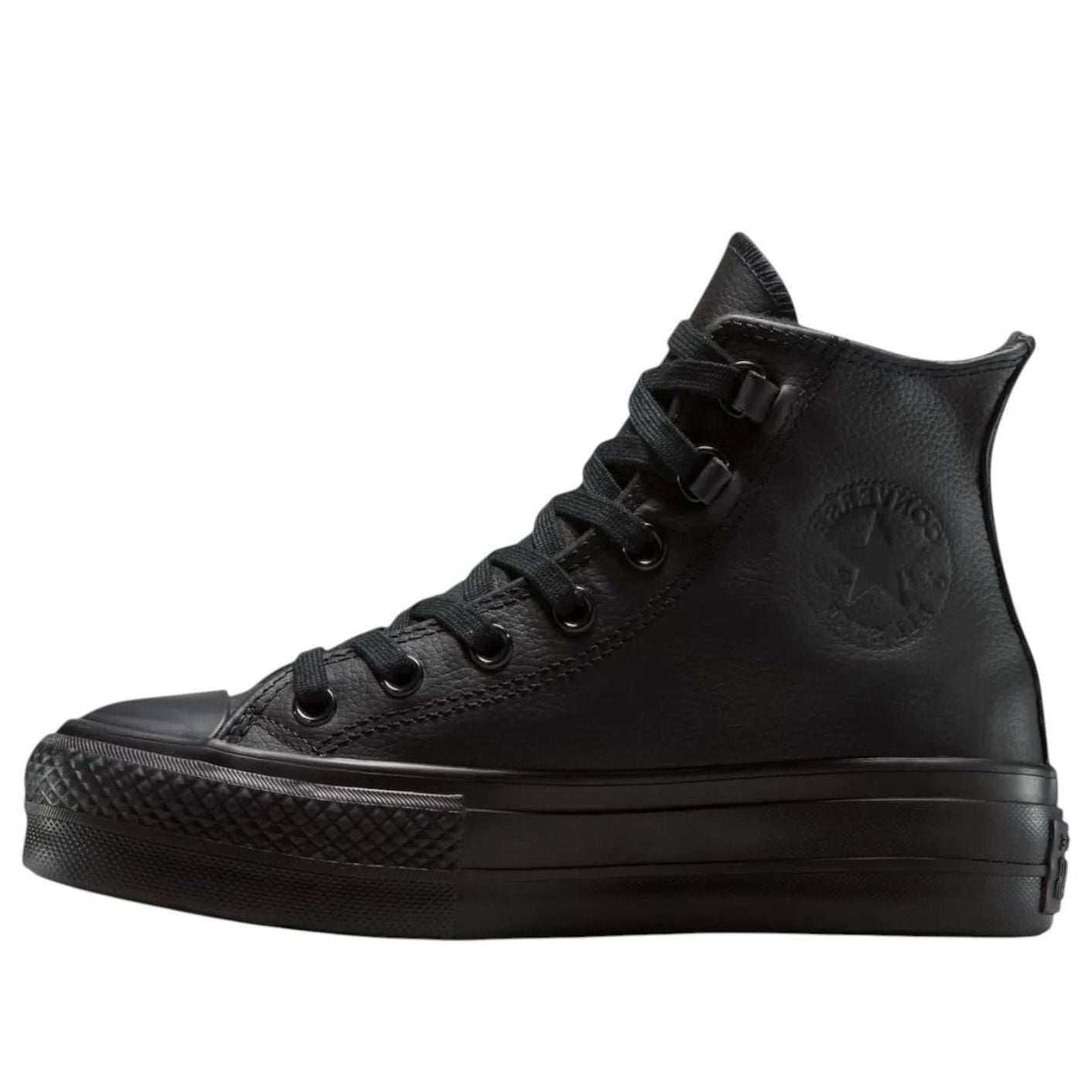 

Топ (WMNS) Converse Chuck Taylor All Star Lift Leather High Top 'Black'